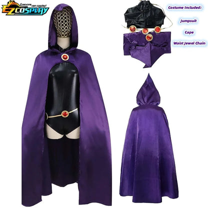 Disfraz de Cosplay de Teen Titans Raven