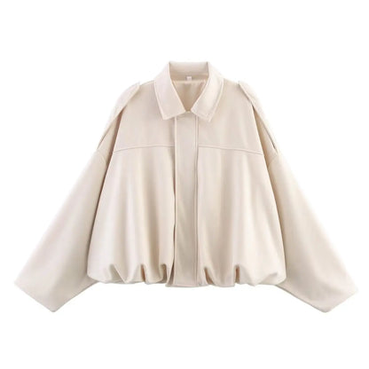 Chaqueta con Textura de gamuza