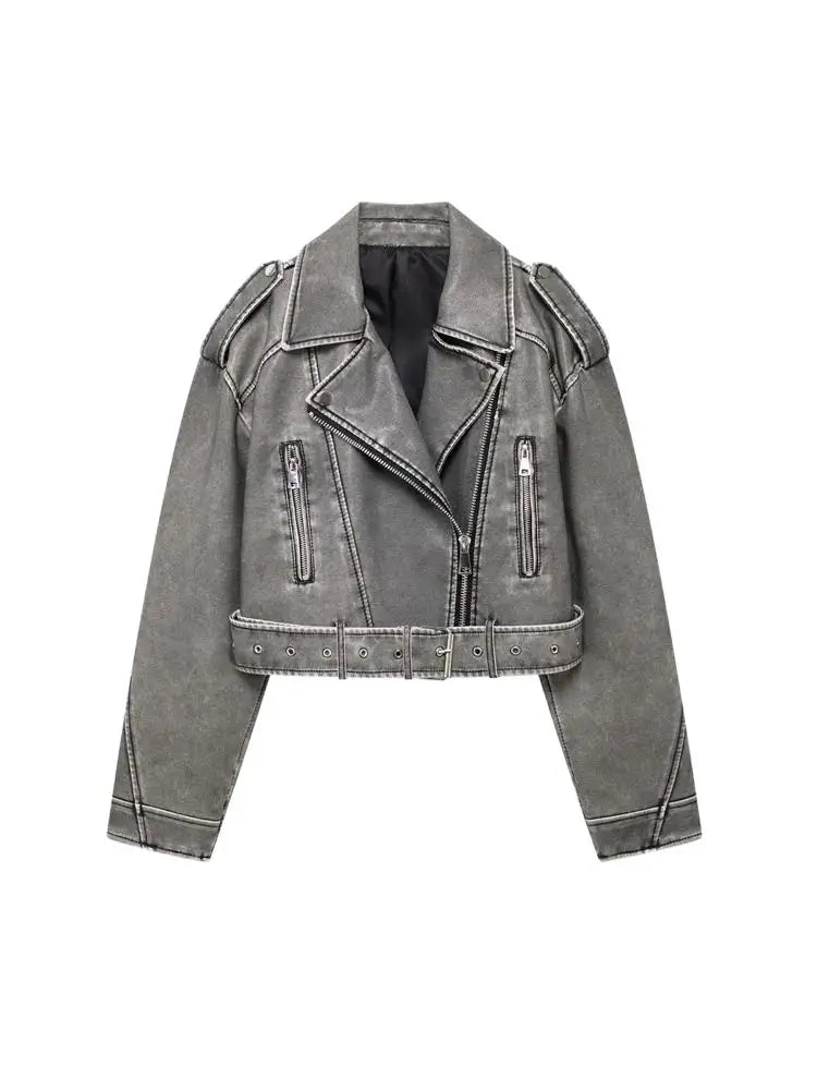 Chaqueta de Piel Sintética
