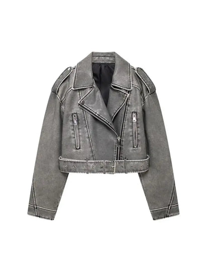 Chaqueta de Piel Sintética