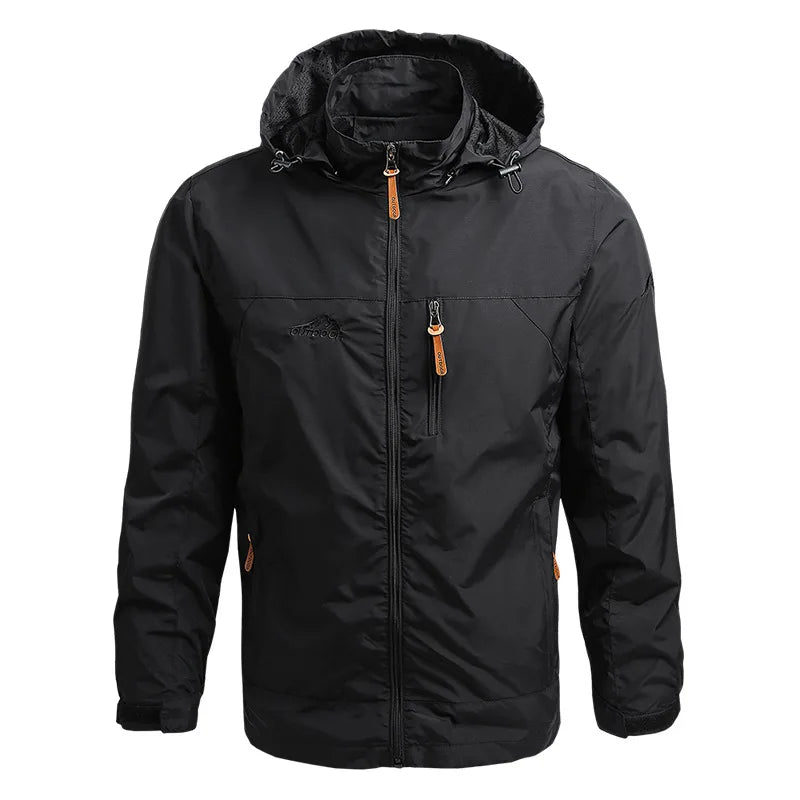 Chaqueta Impermeable Con Capucha