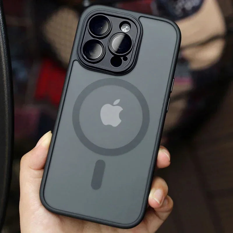 Funda magnética mate translúcida compatible con MagSafe para iPhone - foto 4