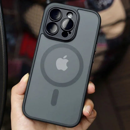 Funda magnética mate translúcida compatible con MagSafe para iPhone - foto 4