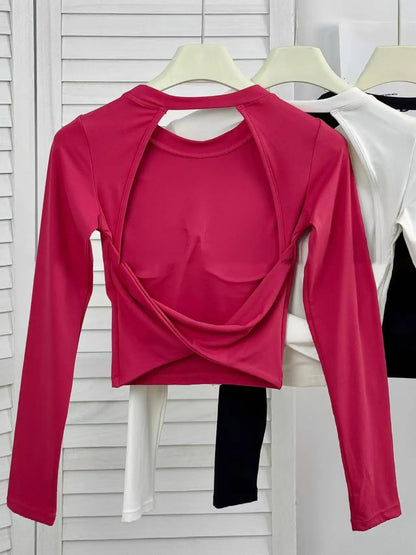 Blusa Deportiva Con Espalda Descubierta