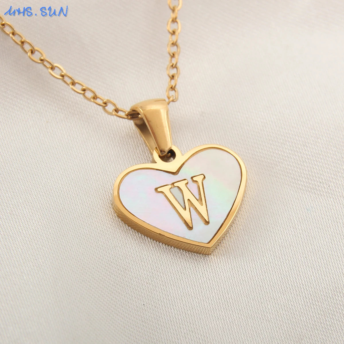 Collar Con Inicial De Corazón