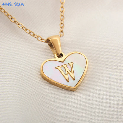 Collar Con Inicial De Corazón