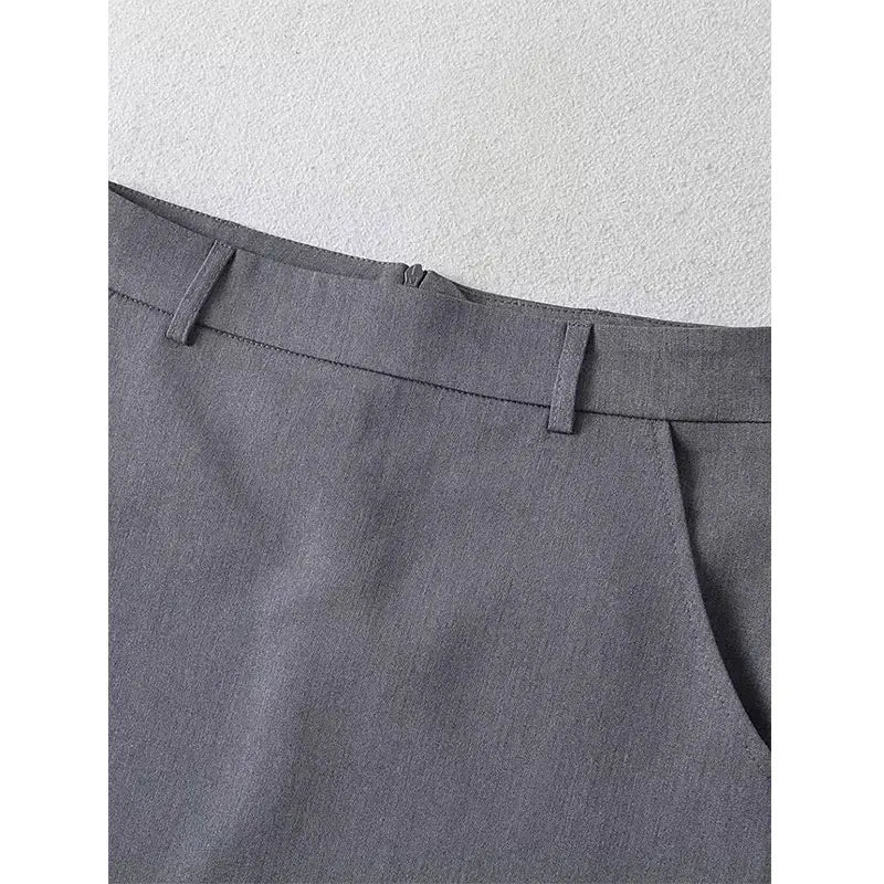 Minifalda Acampanada con Cremallera