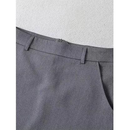 Minifalda Acampanada con Cremallera