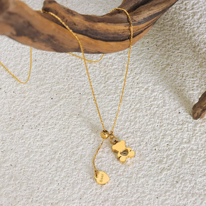 Collar Ajustable Con Colgante De Oso
