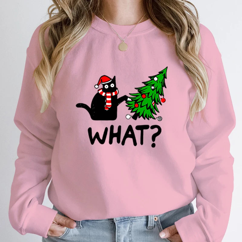 Sueter Navideño con diseño de Gato