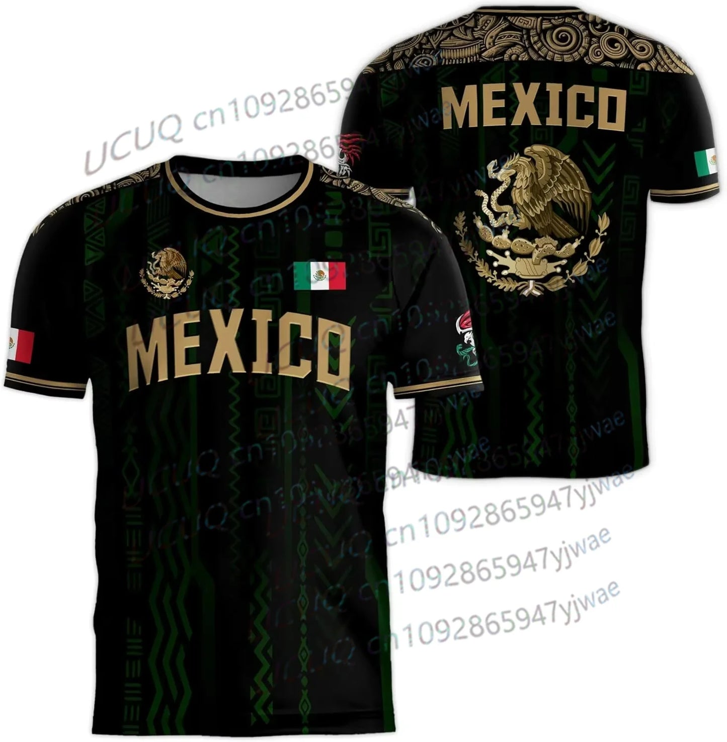 Camiseta Manga Corta Negra de México 2026