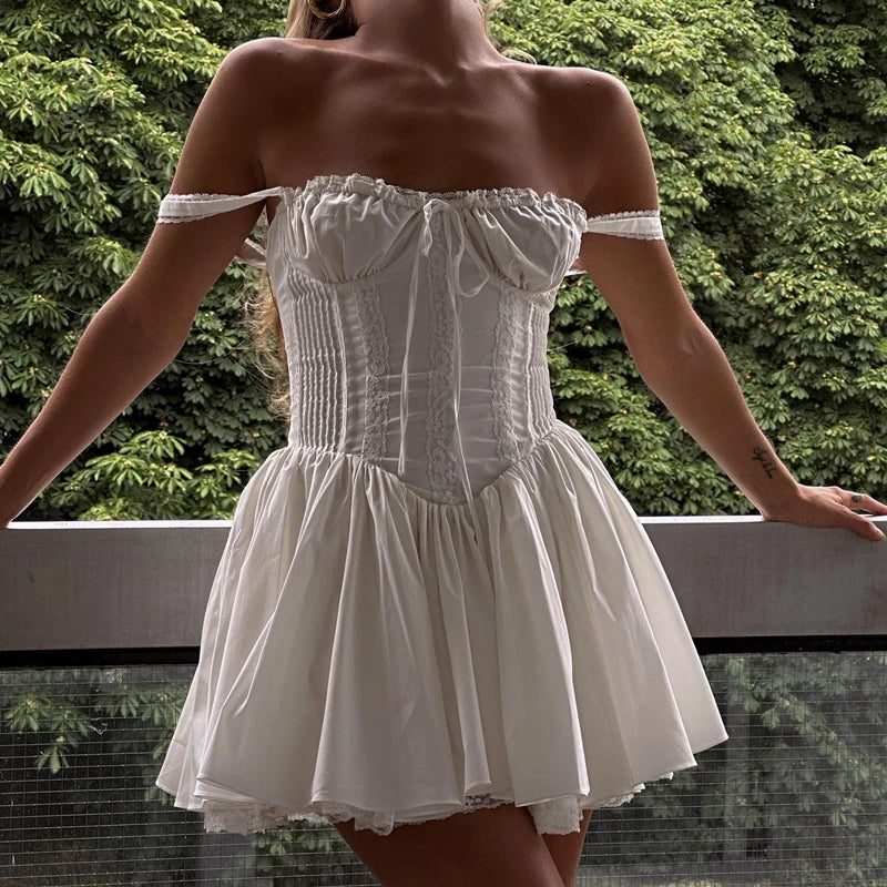 Minivestido Plisado sin Mangas