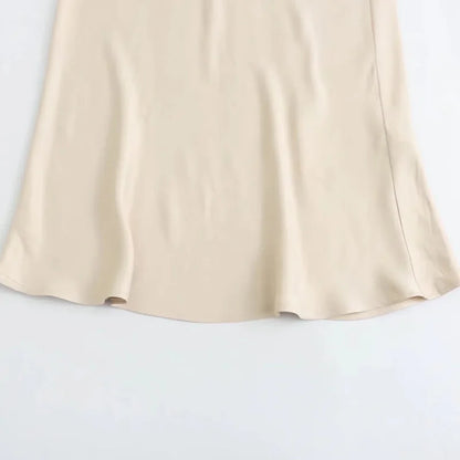 Falda Larga de Satén