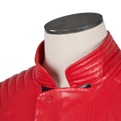 Michael Jackson-Chaqueta de Cuero Roja