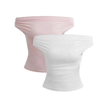 Conjunto de 2 Piezas de Top Asimétrico