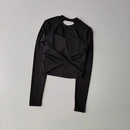 Blusa Deportiva Con Espalda Descubierta