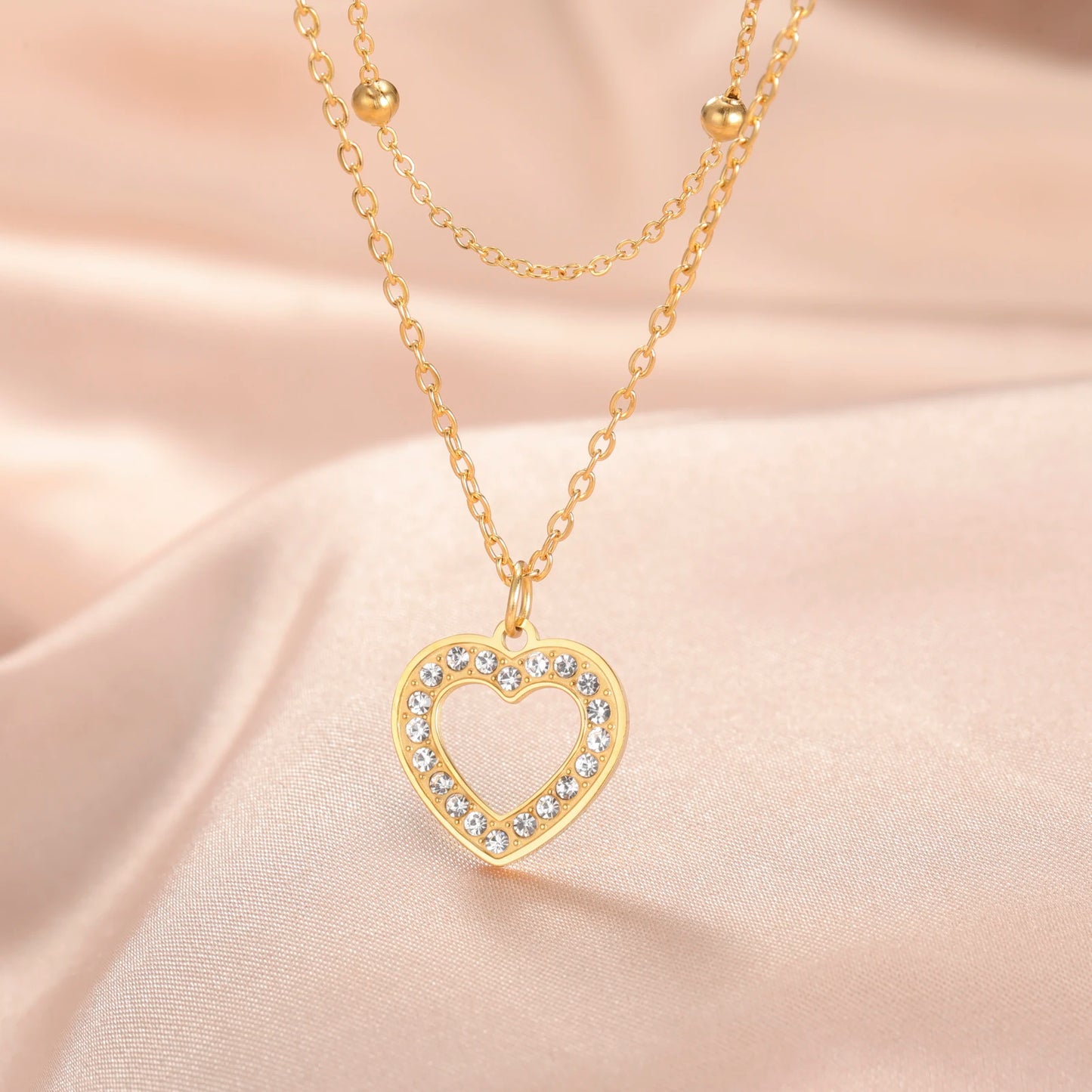 Collar Con Doble Cadena