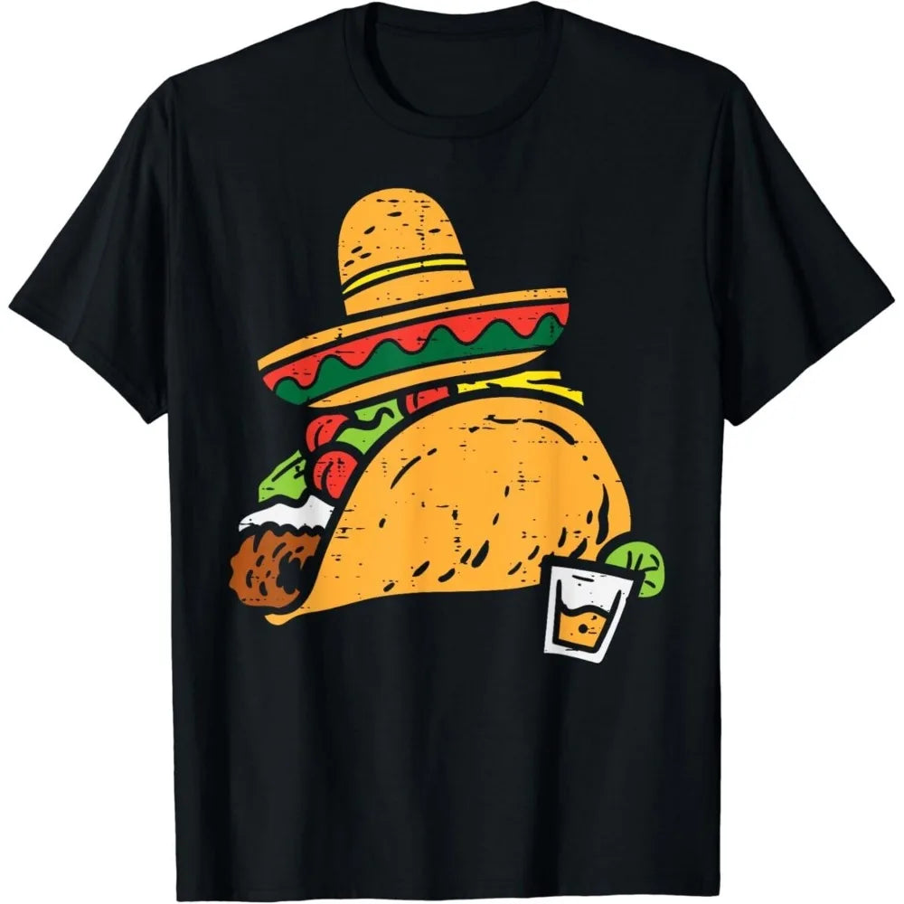 Camiseta con estampado de Tacos para Hombre