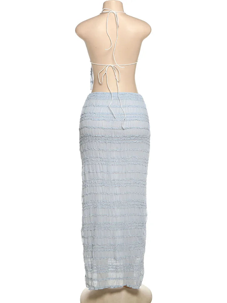 Conjunto Con Espalda Descubierta