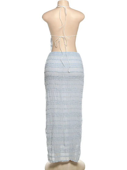 Conjunto Con Espalda Descubierta