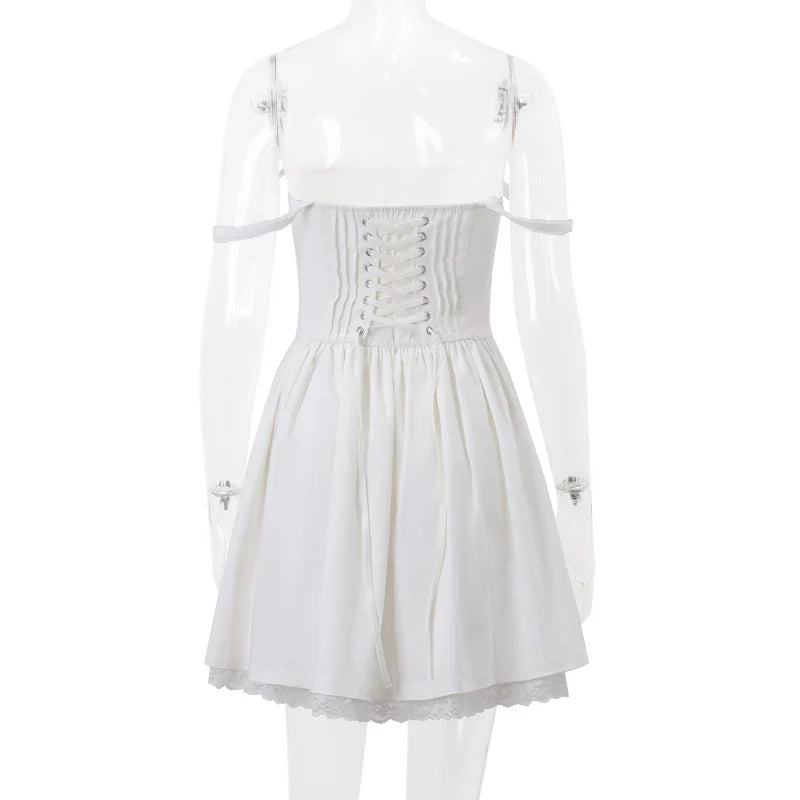 Minivestido Plisado sin Mangas