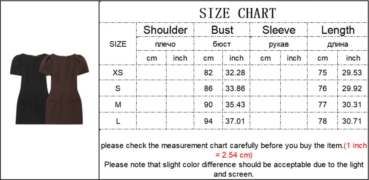 Minivestido Elegante De Manga Corta