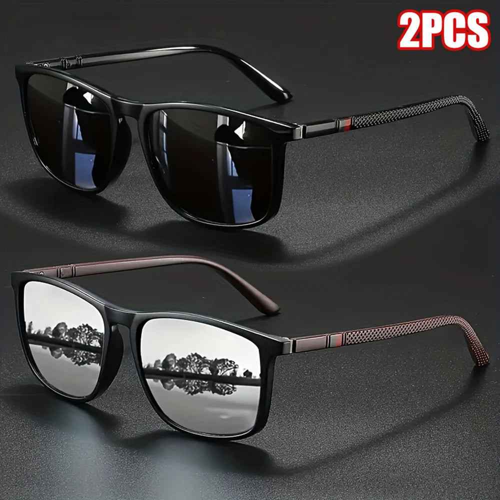 Lentes de sol polarizados cuadrados UV400 unisex - foto 2