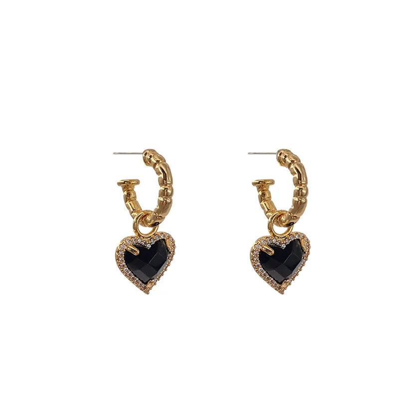 Pendientes Con Forma De Corazón