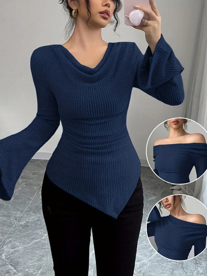 Blusa De Hombro Asimétrico