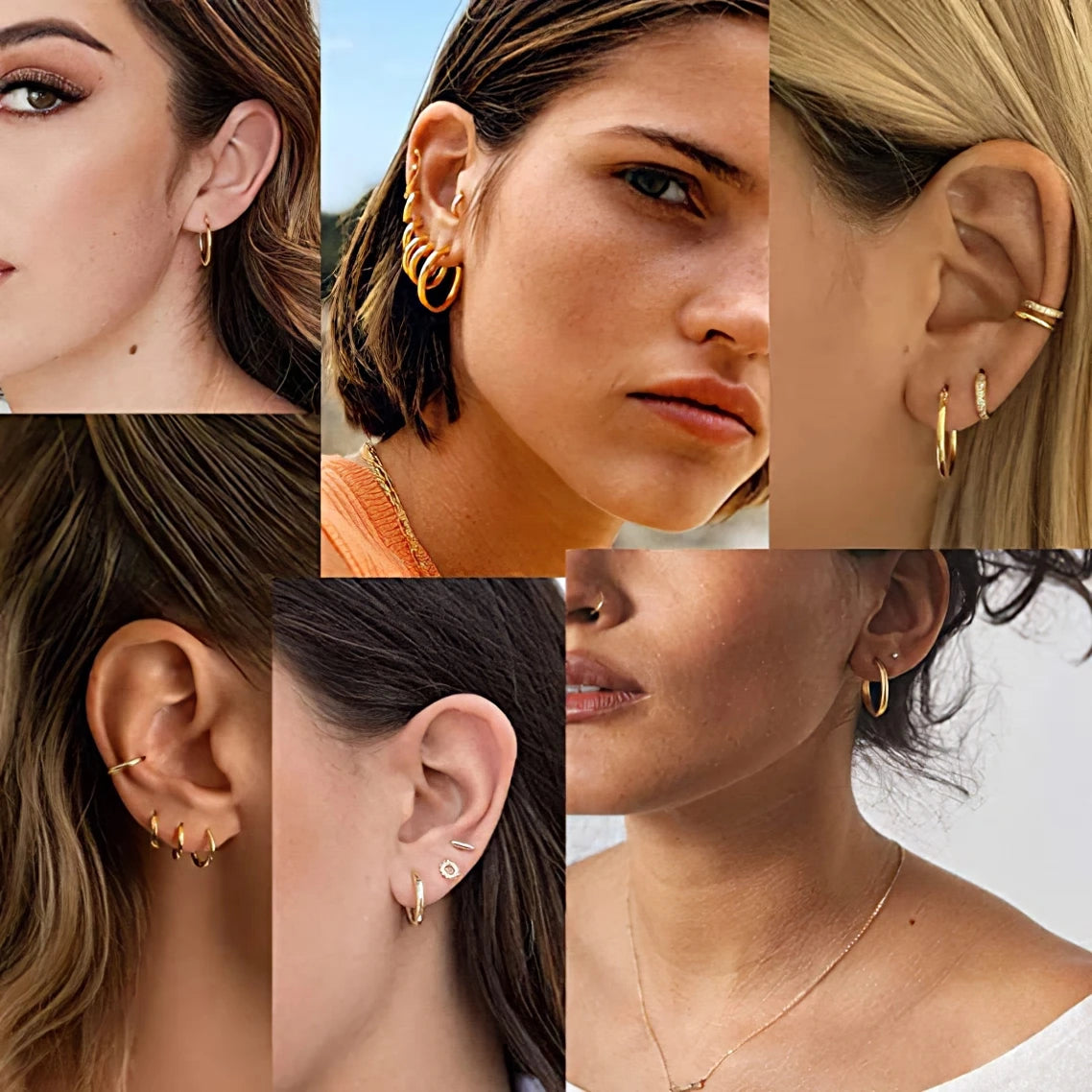 Aretes de aro de acero inoxidable - foto 4