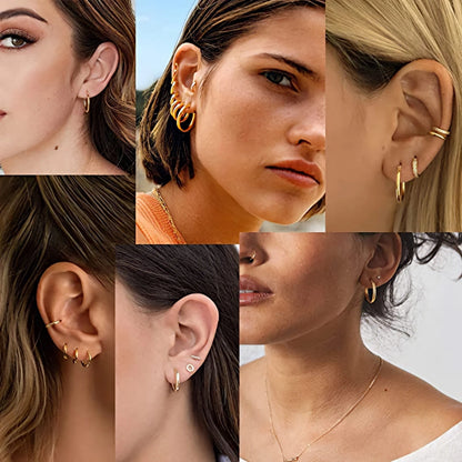 Aretes de aro de acero inoxidable - foto 4