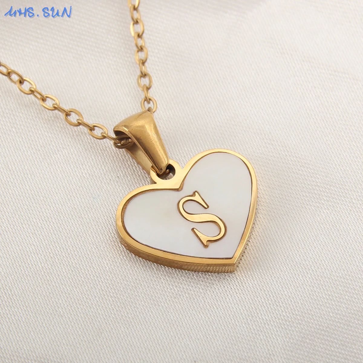 Collar Con Inicial De Corazón