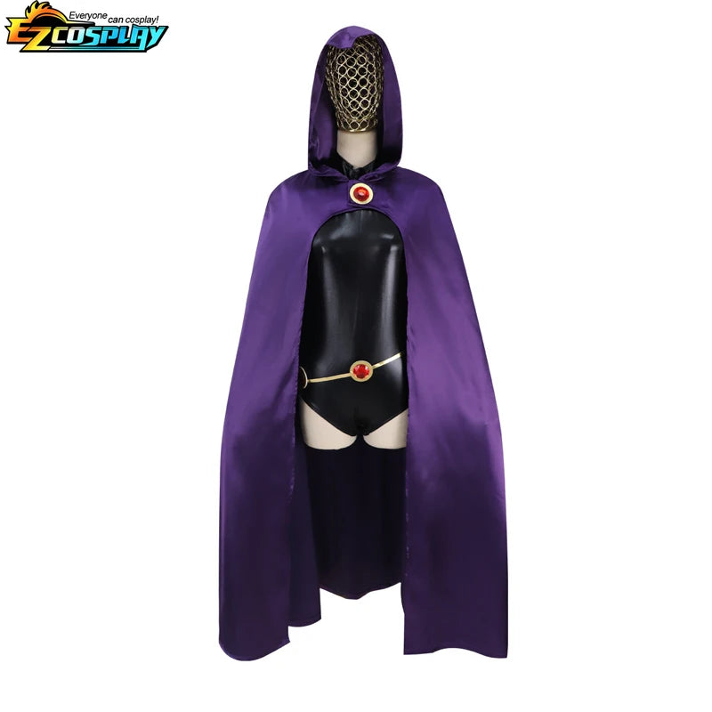 Disfraz de Cosplay de Teen Titans Raven
