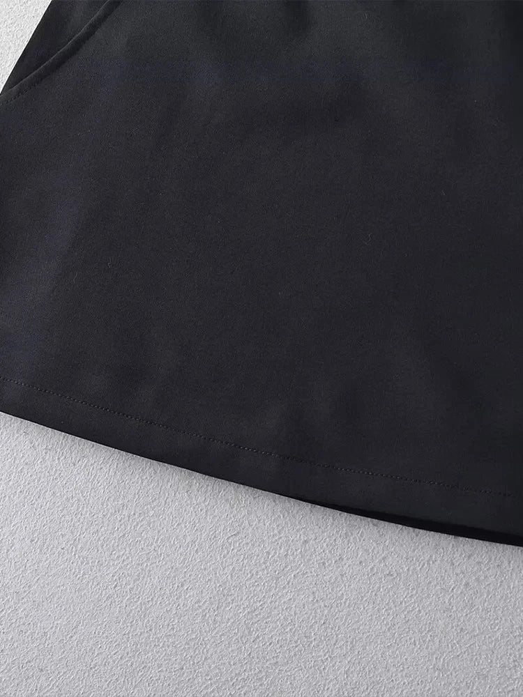 Minifalda Acampanada con Cremallera