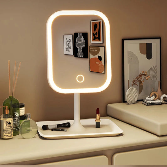 Espejo de tocador con luz LED táctil de 3 tonos - foto 1