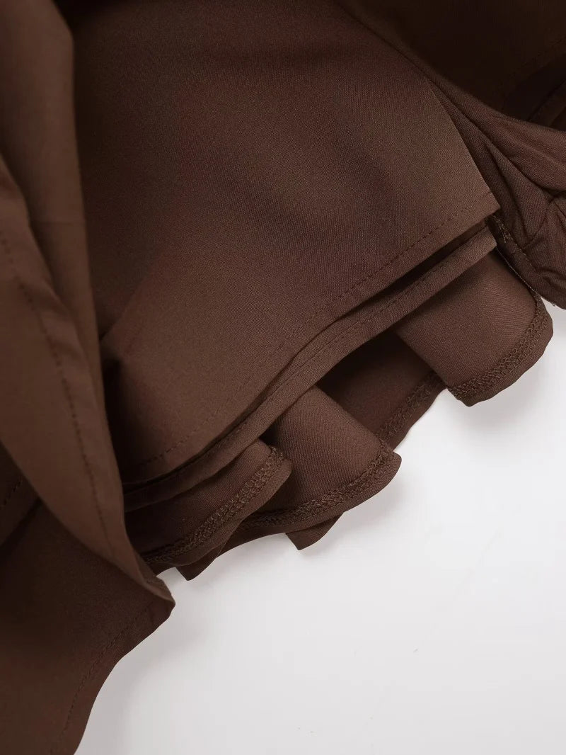 Falda Corta de Cintura Media