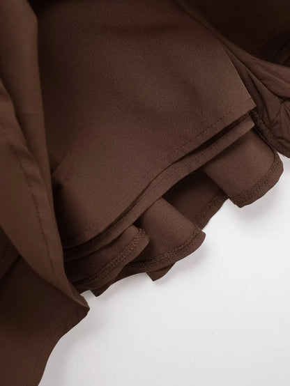 Falda Corta de Cintura Media