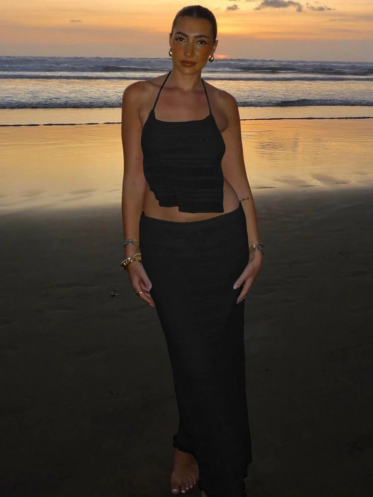 Conjunto Con Espalda Descubierta