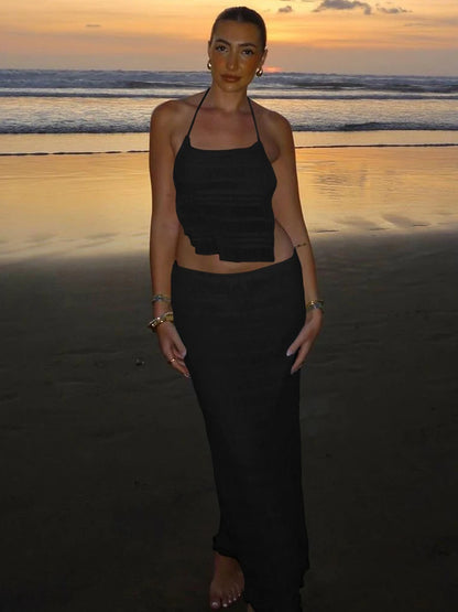 Conjunto Con Espalda Descubierta