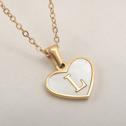 Collar Con Inicial De Corazón