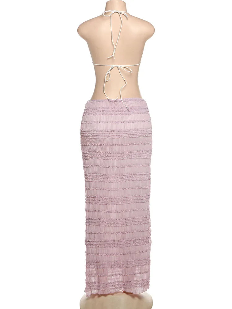 Conjunto Con Espalda Descubierta