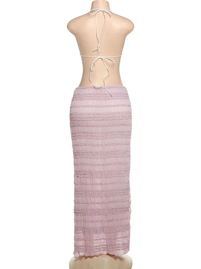 Conjunto Con Espalda Descubierta