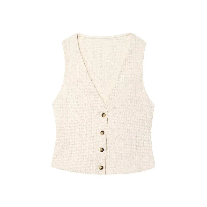 Conjunto de Pantalon y Chaleco sin Mangas