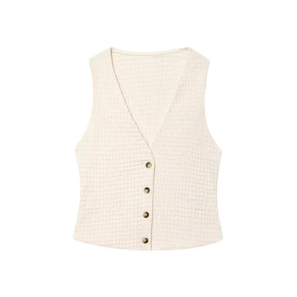 Conjunto de Pantalon y Chaleco sin Mangas