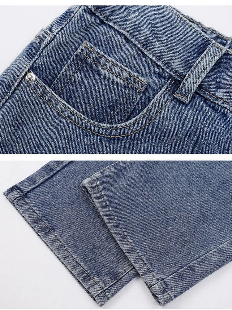 Pantalones de Mezclilla Rectos