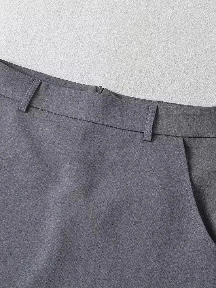 Minifalda Acampanada con Cremallera