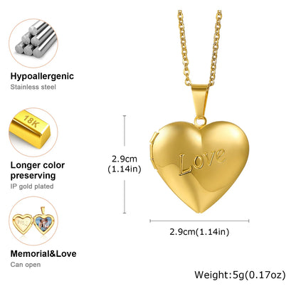 Collar con Relicario de Corazón - Diseño 15