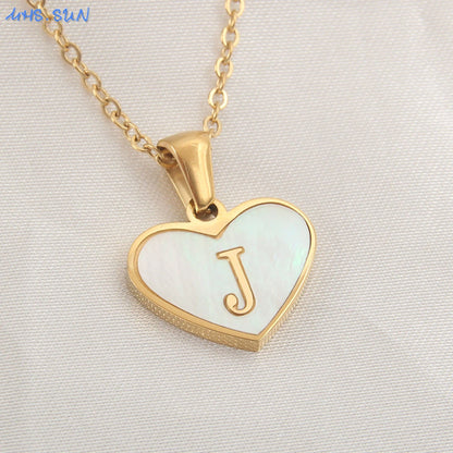 Collar Con Inicial De Corazón