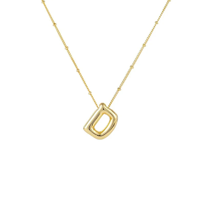 Collar Con Colgante De Letra