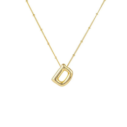 Collar Con Colgante De Letra